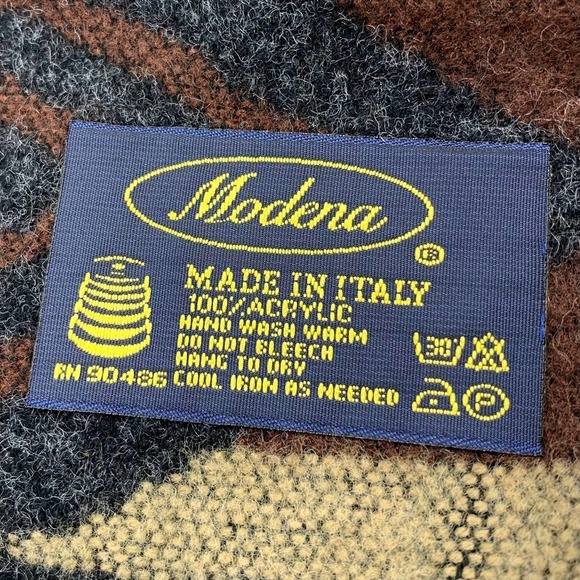 Vintage Italian designer chevron western cowboy print scarf - Picture 3 of 11